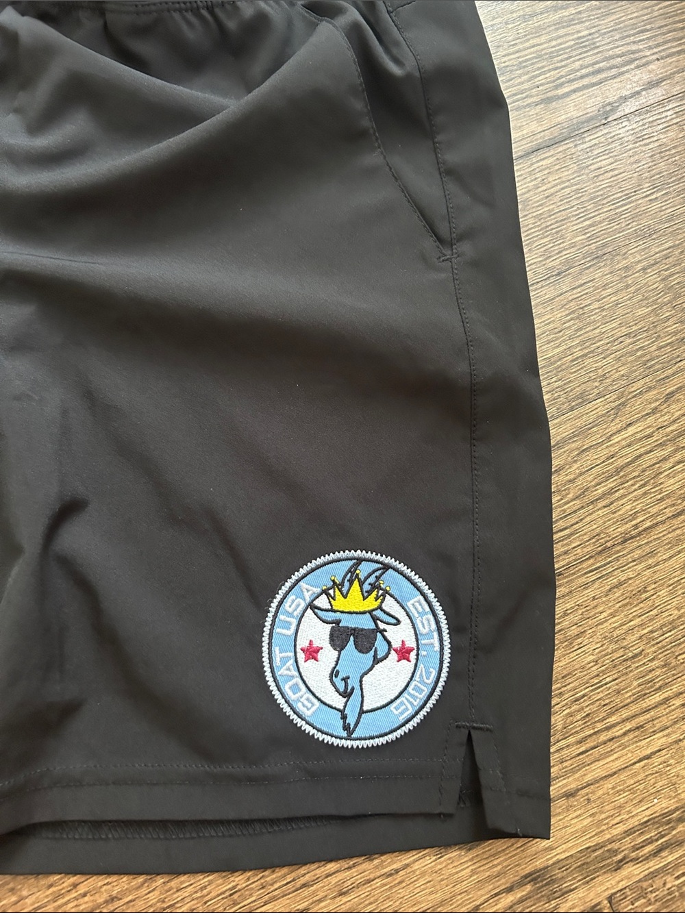 ***Brand New *** 2 pair lightweight Shorts with GOAT Patch Detail.